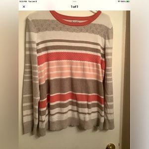 Croft&Barrow women's size XL sweater Stripes long sleeves